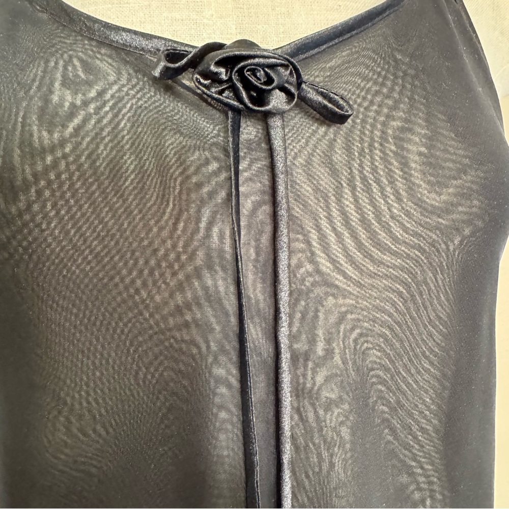 Frederick’s Of Hollywood Sheer Black Lingerie Nightgown - Picture 9 of 16